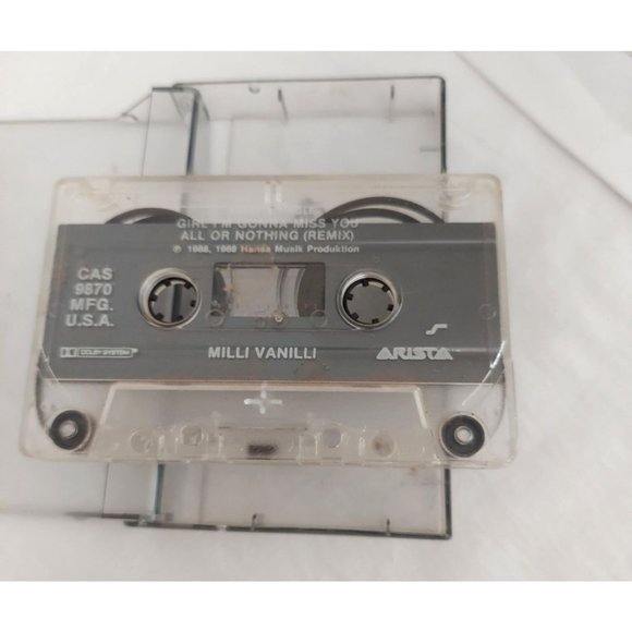 Milli Vanilli Girl You Know It's True/All Or Nothing (Remix)1988 Cassette Single - Picture 4 of 5
